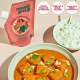 Masala Gossip Butter Masala Simmer Sauce 10 oz - Authentic Makhani Sauce with Real Butter and Tomato - Gluten-Free, Seed Oil Free, No Artificial