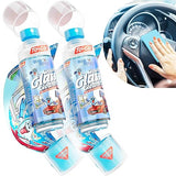 Gunk Getter - Travel Spray Bottle With Microfiber Cap - Glass Cleaner (2 Pack)