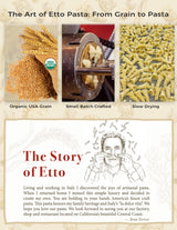Etto Pasta- Organic Conchiglie Pasta- Single Ingredient- Non-GMO Pasta- Vegan, Vegetarian, Organic Pasta. Protein-rich, All Natural- Durum Wheat