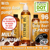 NaturOli EXTREME - (3 Pack) 18X Soap Berry Liquid Laundry Soap - All Natural Detergent And Cleaner - Highly-Concentrated, Sulfate-Free, Allergy-free