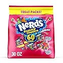 NERDS Gummy Clusters, Candy Treat Packs, Rainbow, Crunchy and Gummy, 30 oz (60 ct)