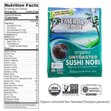 Emerald Cove Organic Nori sheets, .9 oz