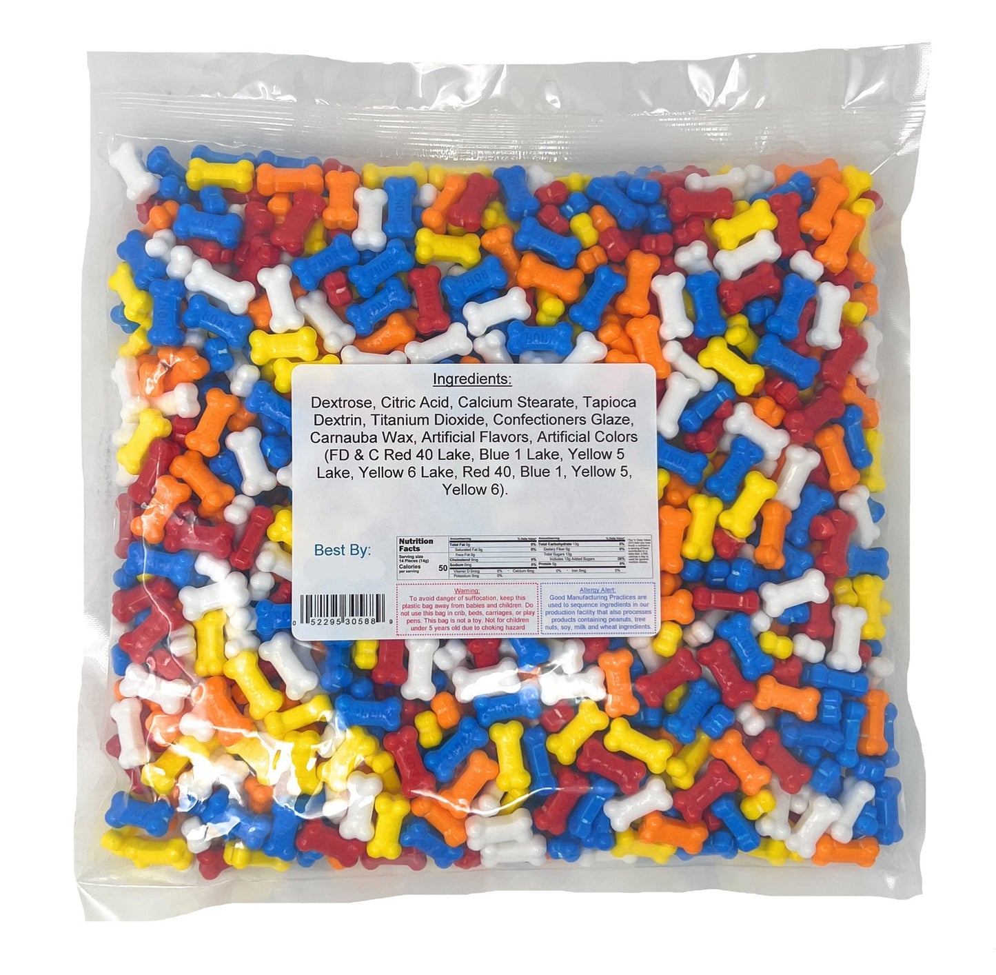 Bonz Assorted Dog Bone Shaped Candy, 2 Pound