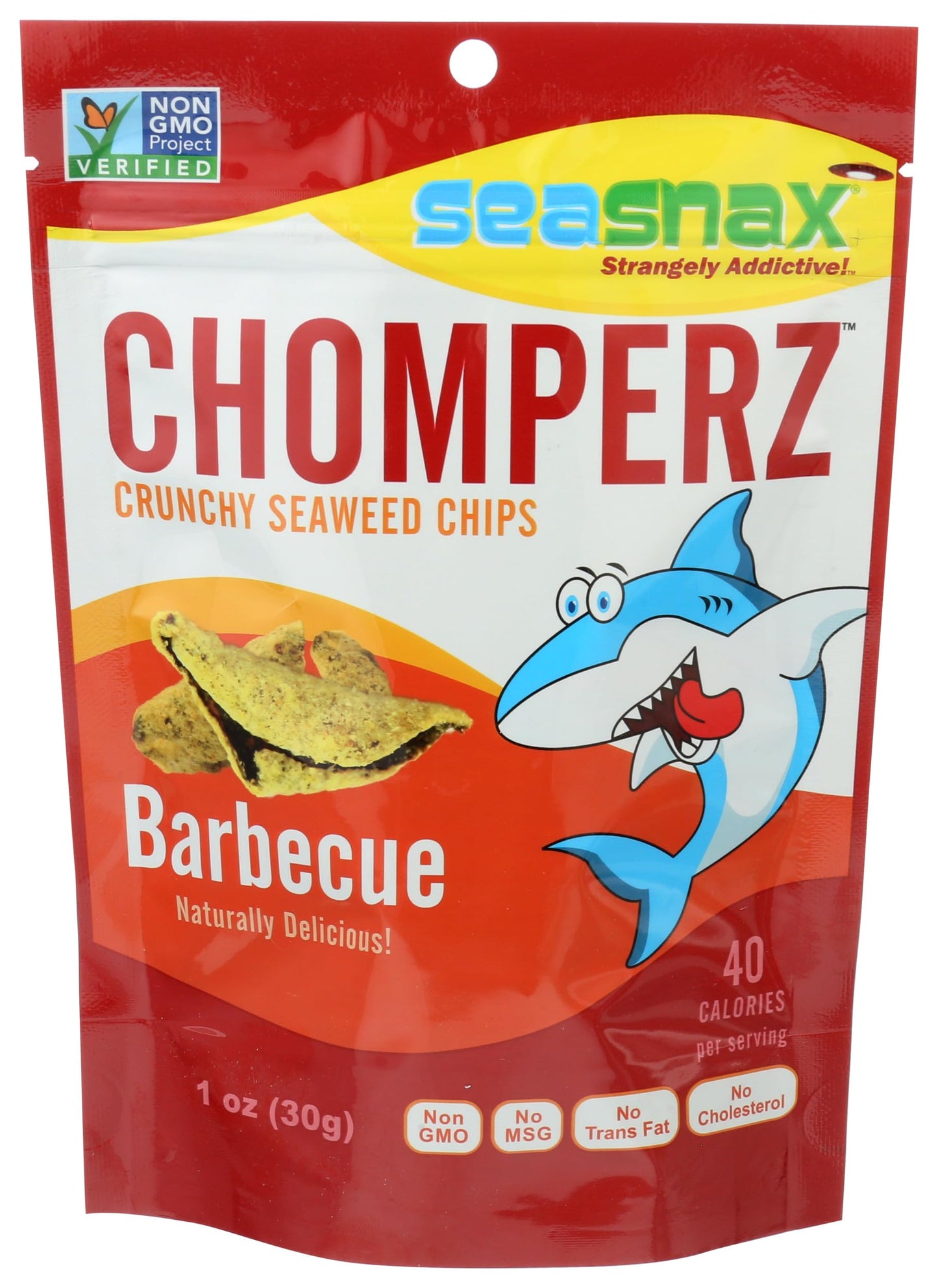 SEASNAX Chomperz Seaweed Barbecue, 1 OZ