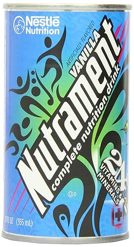 Nutrament Energy and Fitness Drink, Vanilla, 12 Ounce Cans (Pack of 12)