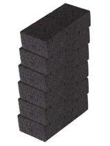 Okleen Big Sponge. Made in Europe. 6 Pack, Black. 8.9x4.3x2.4 Inch Extra Large Odorless Commercial Sponge for All Purpose Cleaning