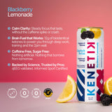Kenetik Ketone Focus Drink - Plant-Based D-BHB Bioidentical Ketones for Caffeine-Free Focus & Steady Mental Clarity - Zero Sugar, Nootropic Brain Fuel