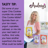 Audrey's Chia Cookies - (Chocolate Chip, 3 Pack), Natural, Antioxidants, Omega-3's, Non-GMO