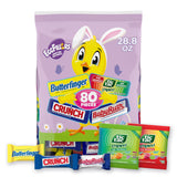Assorted Easter Chocolate and Candy (Butterfinger, Crunch, Baby Ruth, Tic Tac Chewy Fruit Adventure, Tic Tac Chewy Sour) 80CT SUB - 28.8oz