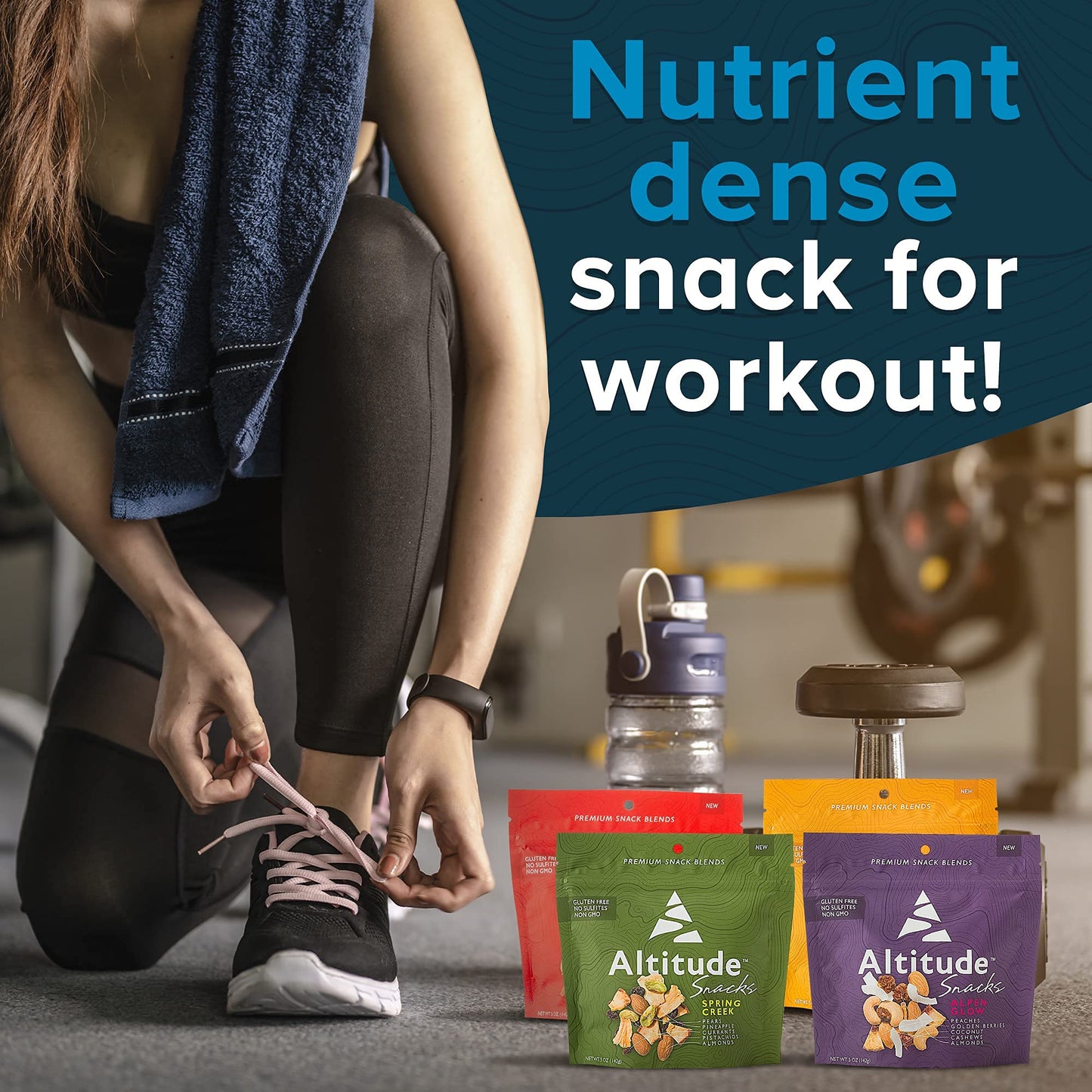 Healthy Snacks Variety 4-Pack for Adults and Kids | No Added Sugars | Premium Dried Fruit and Mixed Nuts | Trail Mix | Vegan Snacks | Snack Pack of 4