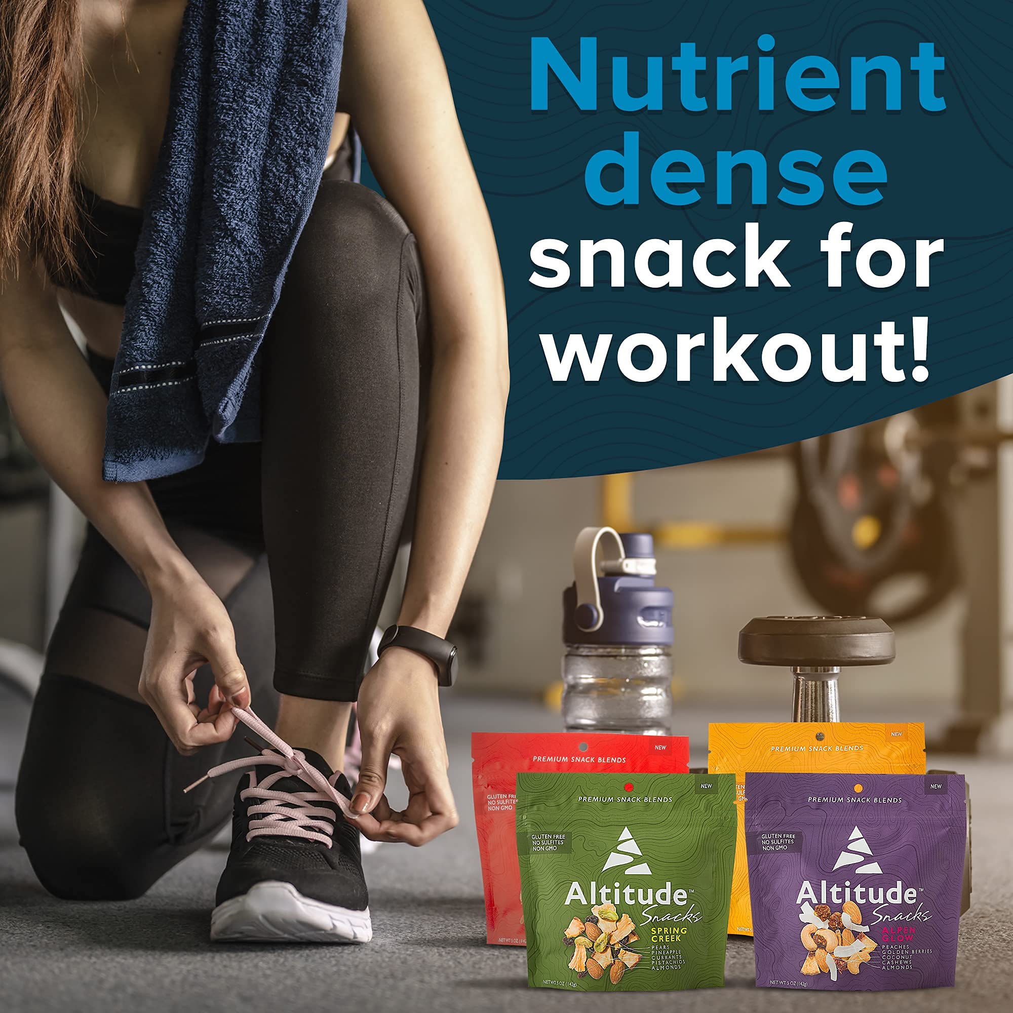 Healthy Snacks Variety 4-Pack for Adults and Kids | No Added Sugars | Premium Dried Fruit and Mixed Nuts | Trail Mix | Vegan Snacks | Snack Pack of 4
