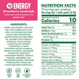 V8 Energy Strawberry Lemonade Energy Drink Powder, .10 oz Packet (10 Count)