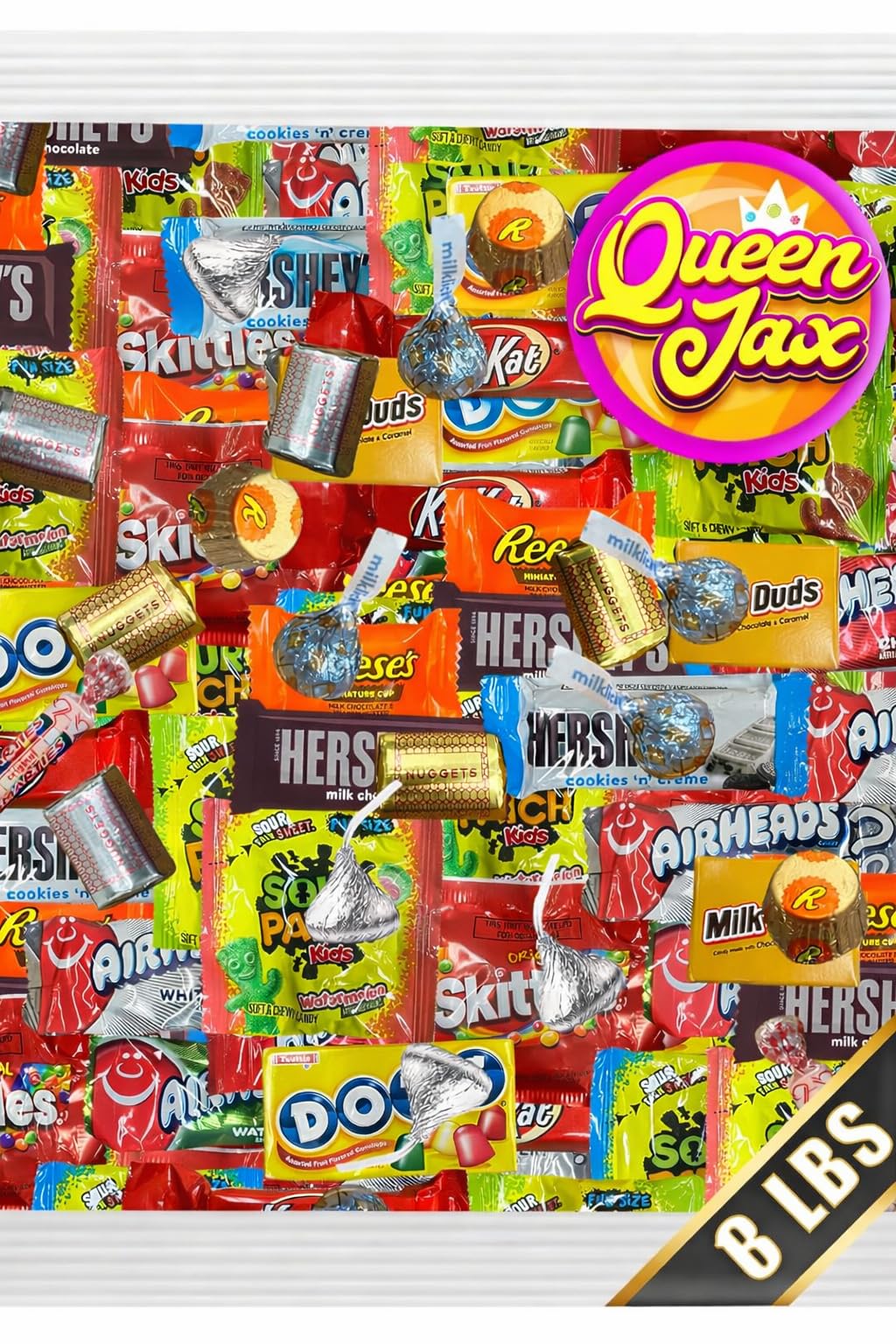 Chocolate and Candy Variety Pack - 8 LB Assorted Chocolate Candy Bulk - Bulk Candies Bag CandyMix - Individually Wrapped Candies and Chocolates