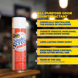 Zep Smoke Screen Odor Eliminator Aerosol - 16 Oz (Pack of 1) 18701 - Neutralizes Smoke and Organic Odors, Long-Lasting Fresh Fragrance, Professional