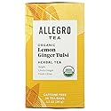 Allegro Tea, Organic Lemon Ginger Tulsi Tea Bags, 20 ct