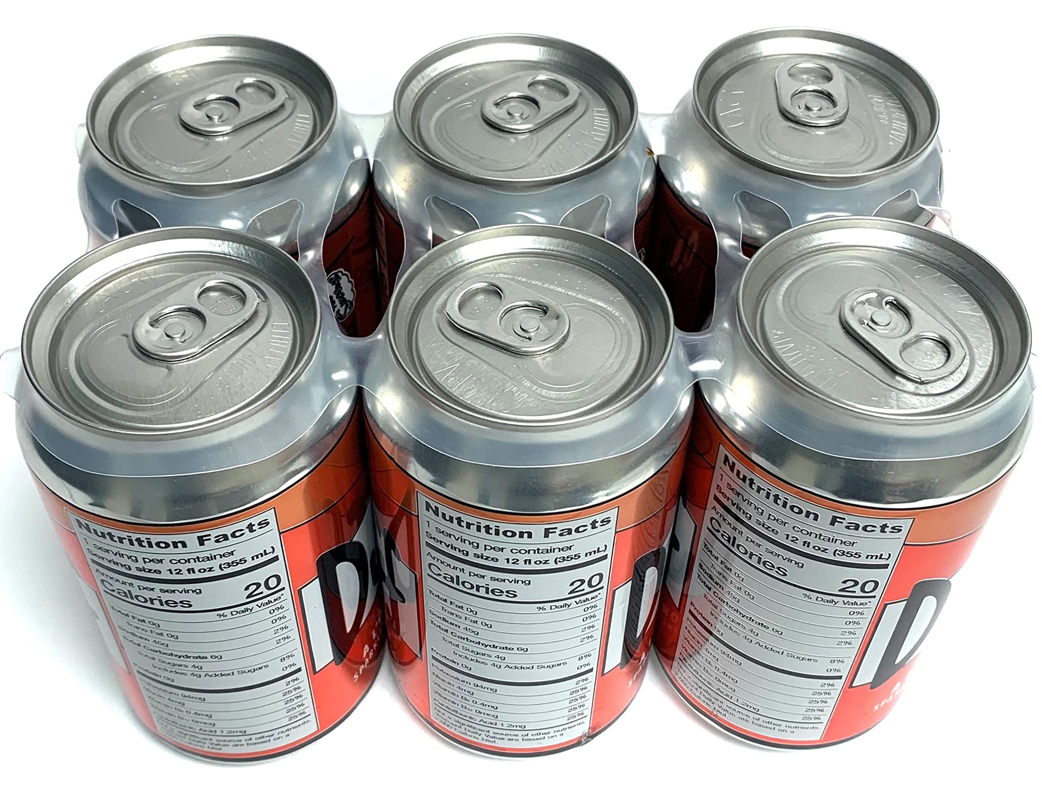 Boston America The Simpsons Duff A L'Orange Sparkling Beverage Energy Drink (6 Pack) Caffeine Free