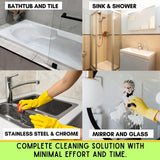 Cozy Home Luxe Bundle - 2 Pack CLR Brilliant Bath Cleaner Bundle With Microfiber Towel, Grout Brush & Scrub Sponge - 26oz CLR Bathroom Cleaner Spray