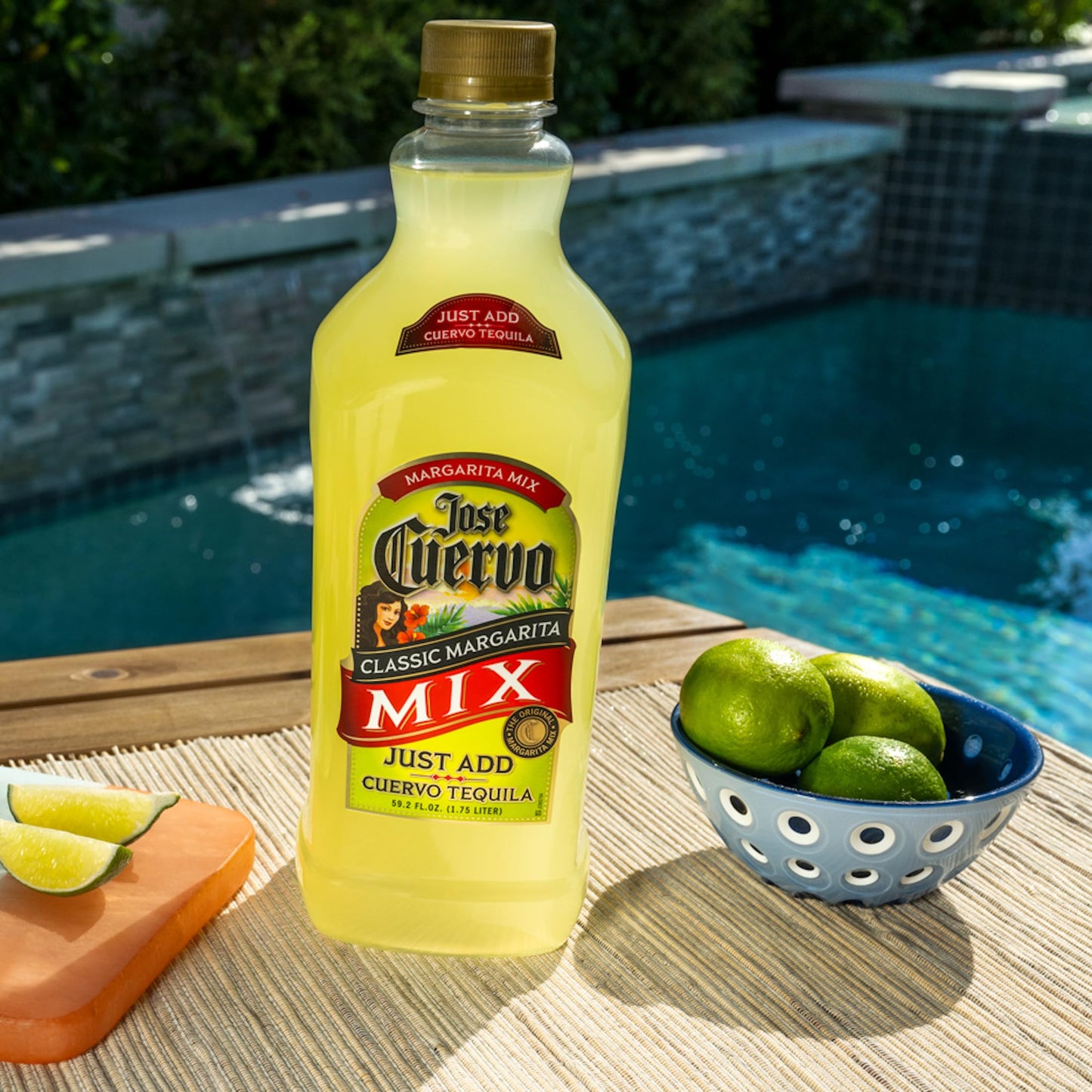Jose Cuervo Classic Lime Margarita Mix, 33.8 fl oz (Pack of 12)
