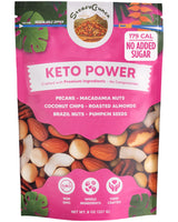 SteadyCrunch Keto Power Mixed Nuts - Sugar Free & Non-GMO, High Protein Snack Packs - Pecans, Macadamia, Almonds & Brazil Nuts Trail Mix - Low Carb
