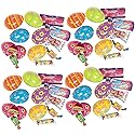 Fun Express 2 1/4" Bulk 144 Pieces Candy-Filled Bright Printed Plastic Easter Eggs