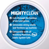 MIGHTY CLEAN Washing Machine Cleaner Tablets 24 Pack - 1 Year Supply, Septic Safe Washing Machine Cleaning Tablets, Washer Cleaner Tablet, Works
