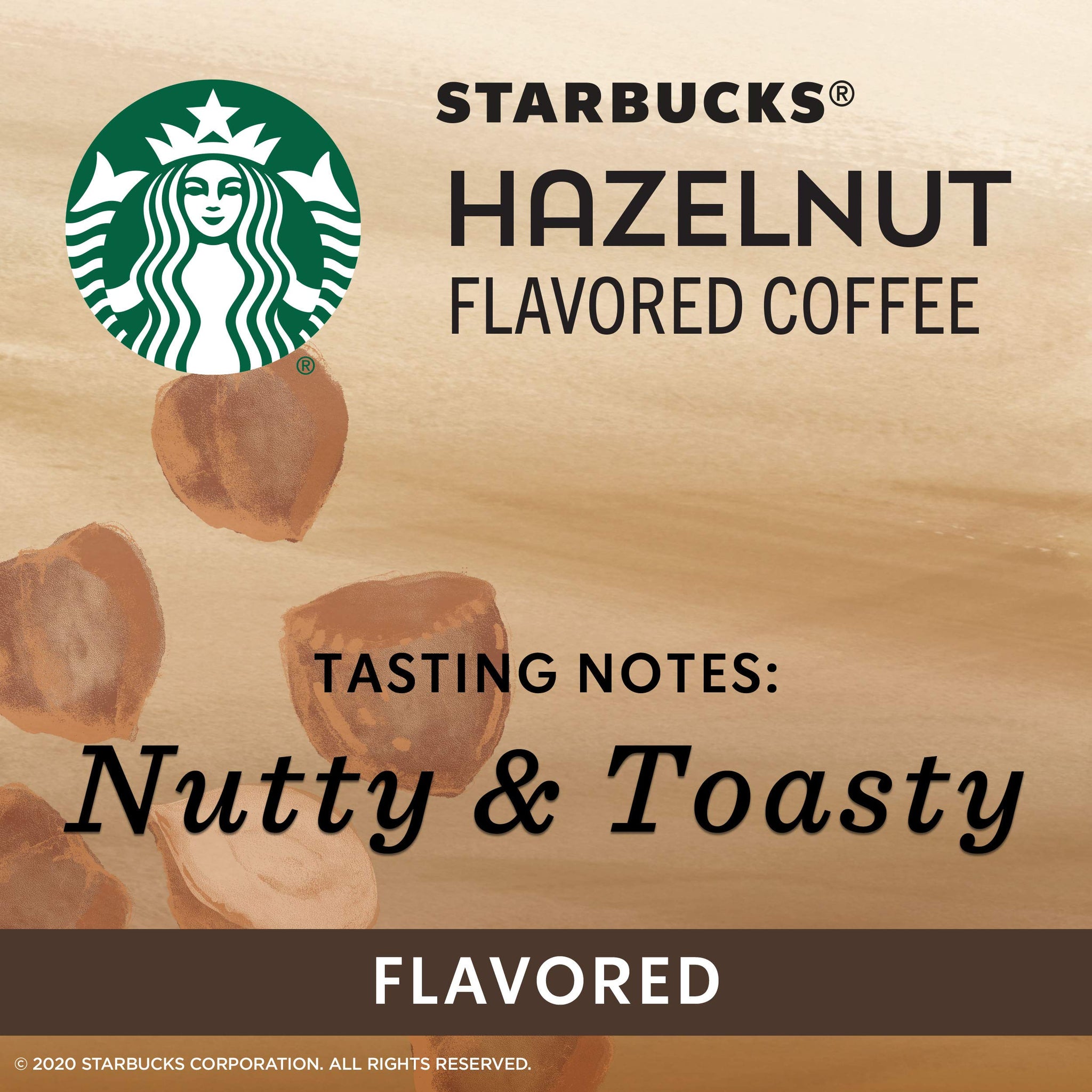 Starbucks Flavored K-Cup Coffee Pods - Hazelnut for Keurig Brewers - 1 box (10 pods)
