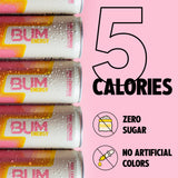 BUM Sugar-Free Energy Drink, Pink Lemonade - Lightly Carbonated & No Artificial Colors, Natural Caffeine & Citicoline for Energy & Focus, Brain Boost