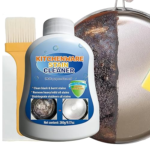 Kitchenware Stain Cleaner, Strong Descaling, Multi-purpose Oil Stain Remover, Pot Pan Bottom Cleaning Paste,Powerful Kitchenware Cleaner, Cooktop Pot