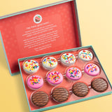 A Gift Inside Summer Fun Ice Cream Themed Chocolate Covered Sandwich Cookies Gift Box by Love Berries