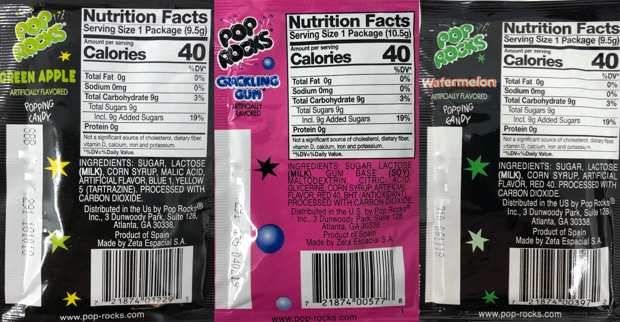 Pop Rocks Candy Variety Pack Popping Candy - Pop Rocks Bulk Candy, Nine Different Flavors Bulk Popping Candy (36 Count)