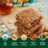 Kate’s Real Food Organic Granola Bars - White Chocolate Macadamia (1.1 oz, Pack of 24) - Organic Energy Bars with Non GMO All Soy Free Free Oats