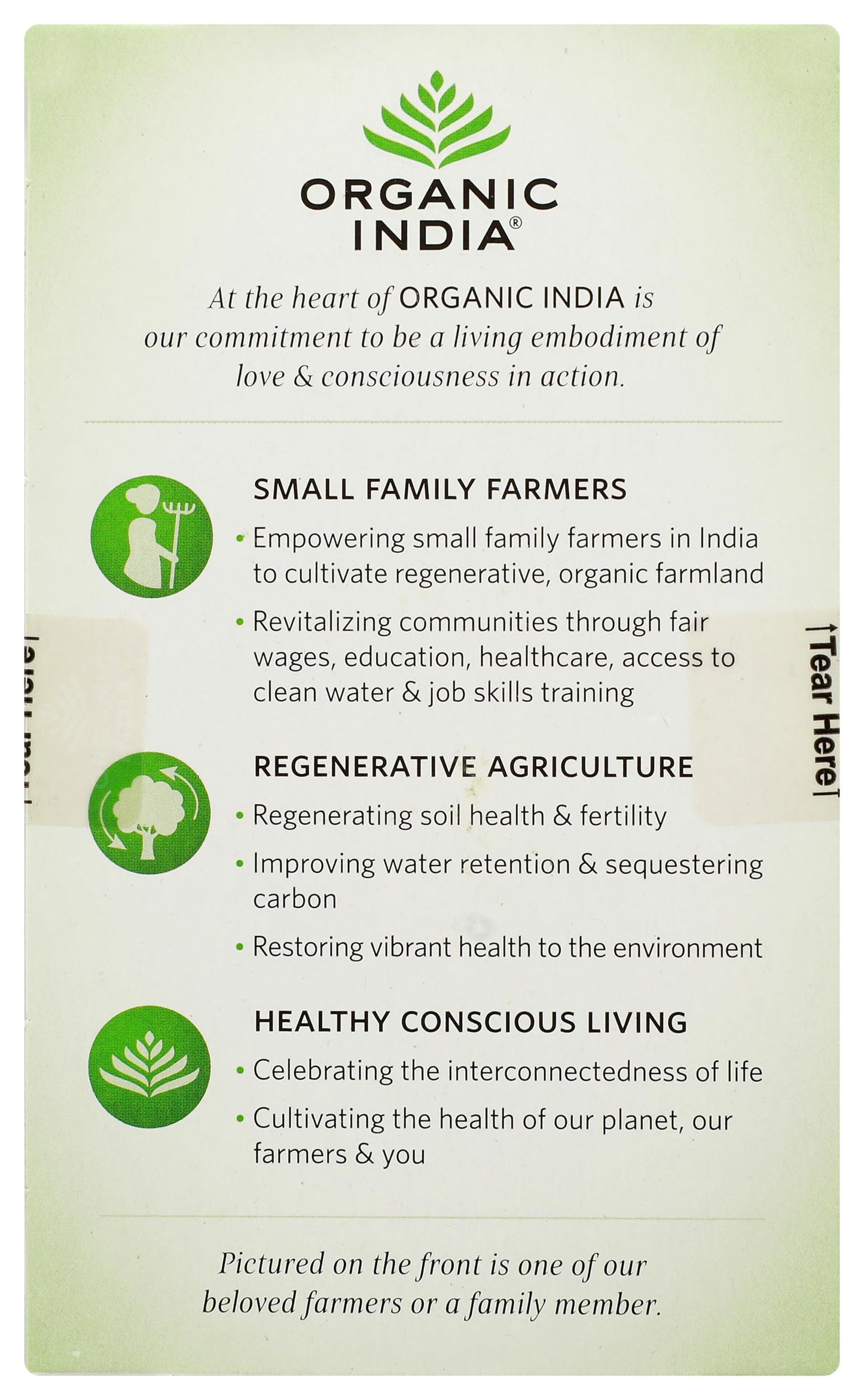 Organic India Organic Tulsi Green Tea, 18 CT
