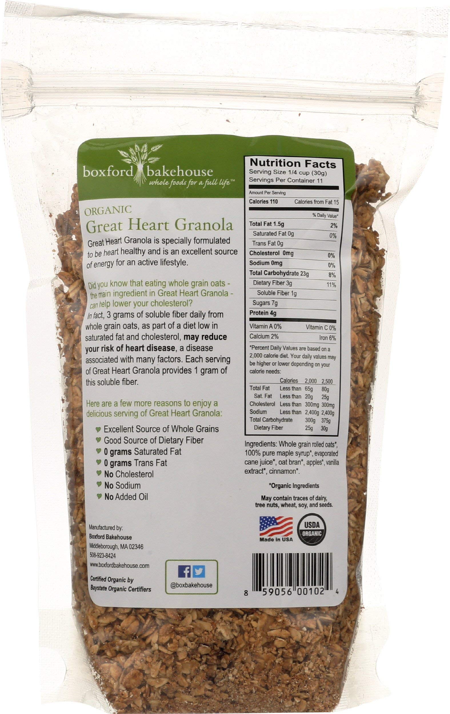 BOXFORD BAKEHOUSE Cinnamon Apple Granola, 12 OZ