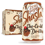 Shasta Zero Sugar Chocolat Delite | 12-Pack of 12oz Cans | Sugar Free Chocolate Soda | Unique & Guilt Free | Caffeine Free