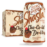 Shasta Zero Sugar Chocolat Delite | 12-Pack of 12oz Cans | Sugar Free Chocolate Soda | Unique & Guilt Free | Caffeine Free