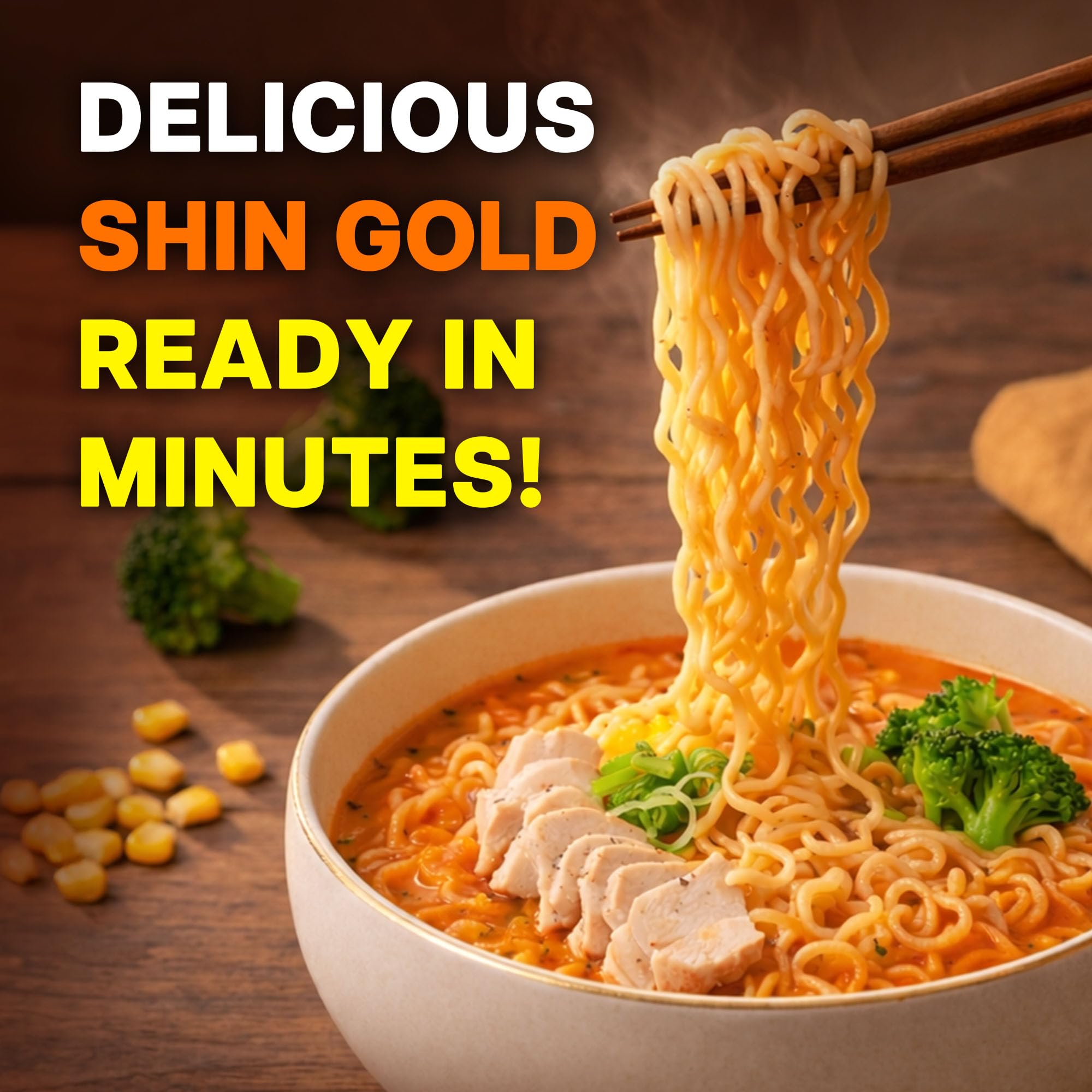 Nongshim Ramen Noodles, Gourmet Instant Ramen, Premium Microwavable Noodle Soup, Shin Gold, 4.58 Ounce (Pack of 16)