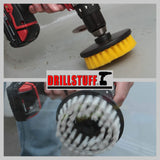 Cleaning Supplies - Bathroom Accessories - Drill Brush - Shower Door - Glass Cleaner - Bathtub - Bath Mat - Sink - Flooring - Hard Water Stain Remover