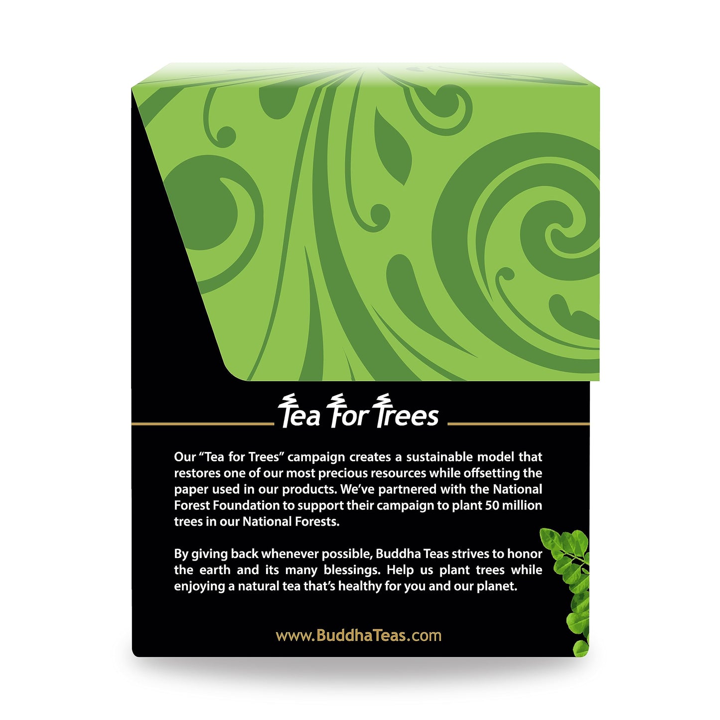 Buddha Teas - Moringa Tea - Herbal Tea - Source of Essential Vitamins & Minerals - Natural Ingredients - Caffeine Free - OU Kosher - 18 Tea Bags (Pack