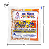 All-in-One Premium Tri-Pack Popcorn - 10.75-Ounce Movie Theater Popcorn for Commercial 8-Ounce Kettle Poppers - 12/Case by Great Northern Popcorn