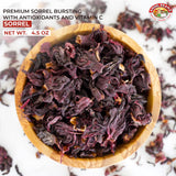 Angel Brand Dried Sorrel Hibiscus Flowers 4.5 oz Pouch Pack of 2 - Discover Rich Flavor & Aroma of Healthful Delights with Hibiscus Tea Loose Leaf
