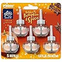 Glade PlugIns Refills Air Freshener, Scented and Essential Oils for Home and Bathroom, Golden Pumpkin & Spice, 3.35 Fl Oz, 5 Count