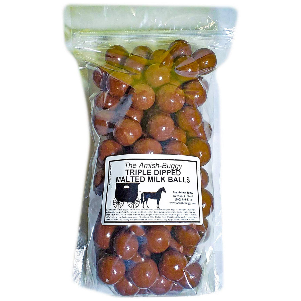 Arndts Fudgery Premium Milk Chocolate Triple Dipped Malt Balls, 3 Pound Bulk Bag