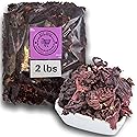 2 lbs Hibiscus Flowers - Flor de Jamaica Bag, Dried Hibiscus Bulk Flowers - Ideal for Juices, infusions and hibiscus flower teas - Despensa Colombiana
