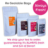 Strawberry Fields Hibiscus Herbal Fruit Tea - Caffeine Free Loose Leaf Bulk Berries Herbs and Fruit - 1 Pound (16 Oz) Pouch