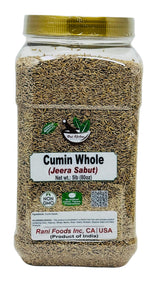 Desi Kitchen Cumin Seeds Whole (Jeera) Spice 5lbs (80oz) 2.27kg Bulk, PET Jar ~ All Natural, NON-GMO, Vegan, Indian Origin