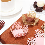 COLLBATH 100pcs Truffle Wrappers Elegant Design for Weddings and Parties Mini Cupcake Liners and for Desserts and Candy Displays