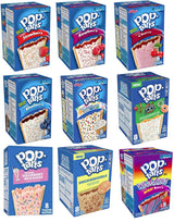 Pop Tarts Variety Pack FRUIT FLAVORED Sampler, Bundle of 9 Different Flavors. Flavors Include: Strawberry, Blueberry, Raspberry, Cherry, Wildberry