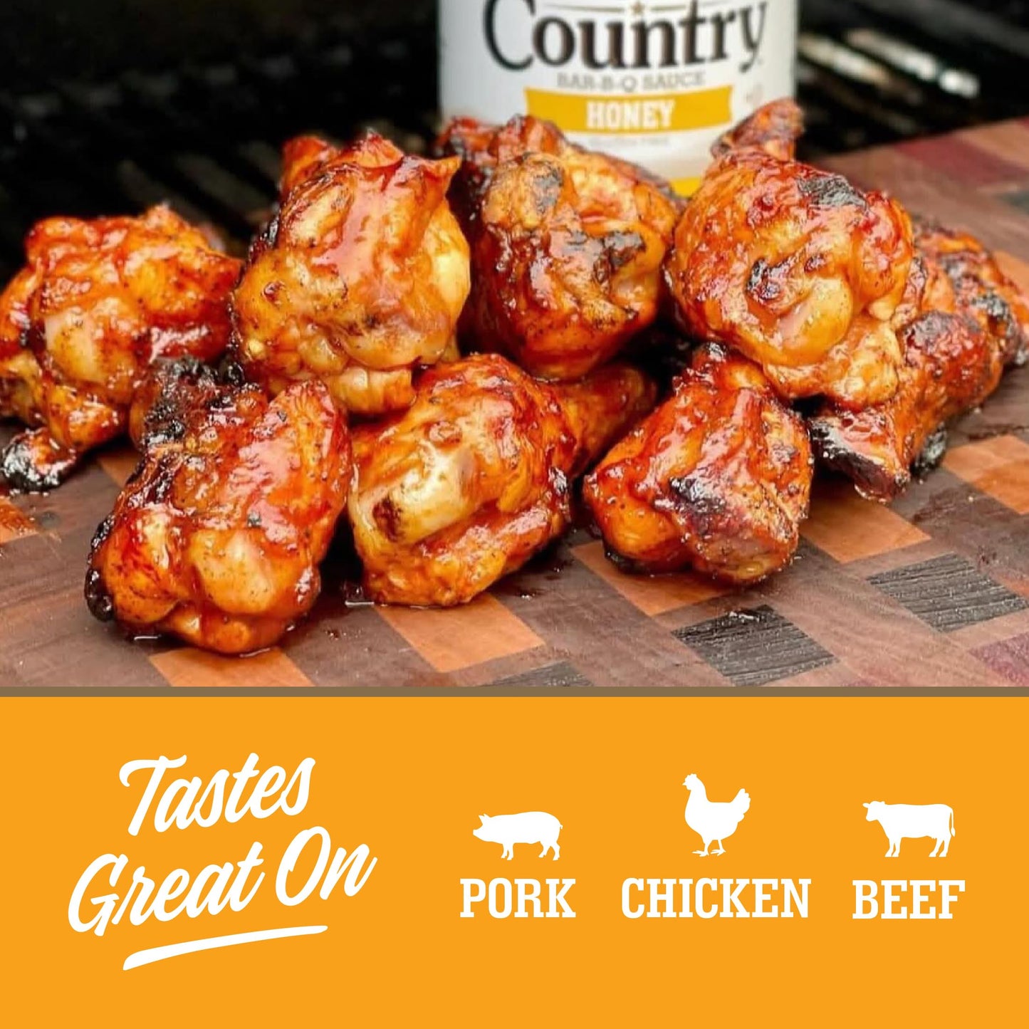Head Country Honey BBQ Sauce | 20 oz | Sweet & Savory Barbecue Sauce