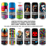 BORED & THIRSTY Supreme Water with Electrolytes, pH 8+ Alkaline and Trace Minerals - 16 FL OZ - 100% Recyclable Aluminum Cans 12 Pack with Limited