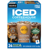 The Original Donut Shop® K-Cup Iced Duos Cookies and Caramel Coffee - Compatible with Keurig Brewer - Medium - 24 / Box